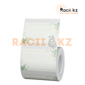 Термоэтикетки Niimbot 50x30 зеленые листья