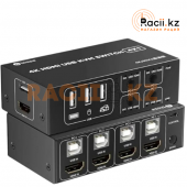 KVM-переключатель Biaze HDMI 2.0 4x1