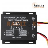 Блок питания с 24В в 12В 15A 