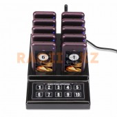 Система оповещения и вызова клиентов и гостей с 10 пейджерами