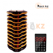 Cистема оповещения и вызова клиентов и гостей с 10 пейджерами Food Court X10 