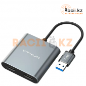 USB-концентратор двойной HDMI + USB 3.0