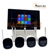 Набор камер Sunqar 4 шт с монитором WIFI RJ-45